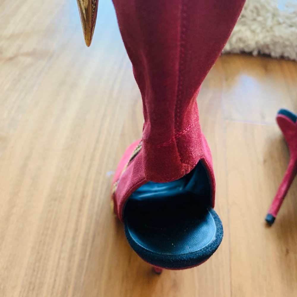 Giuseppe zanotti burgundy booties - Picture 5 of 8
